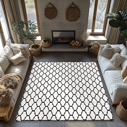 Kaymaz Taban Trend Vintage Yıkanabilir Dijital Baskı Halı