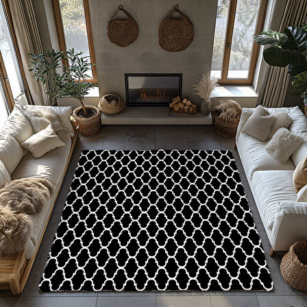 Kaymaz Taban Trend Vintage Yıkanabilir Dijital Baskı Halı