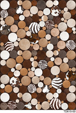 Kaymaz Taban Trend Vintage Yıkanabilir Dijital Baskı Halı