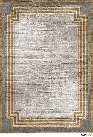 Kaymaz Taban Trend Vintage Yıkanabilir Dijital Baskı Halı