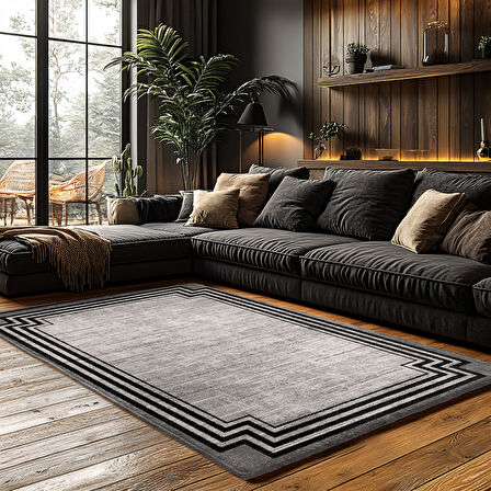 Kaymaz Taban Trend Vintage Yıkanabilir Dijital Baskı Halı