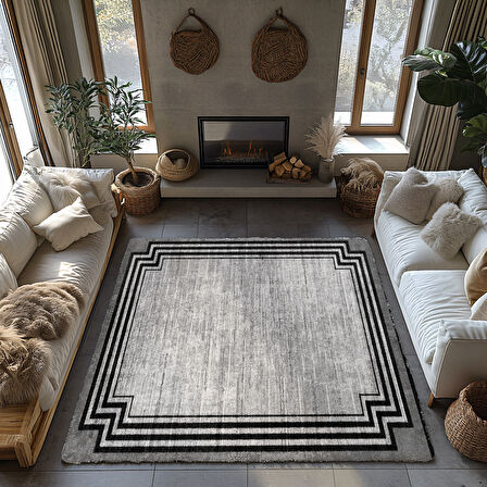 Kaymaz Taban Trend Vintage Yıkanabilir Dijital Baskı Halı