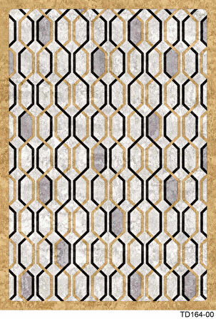 Kaymaz Taban Trend Vintage Yıkanabilir Dijital Baskı Halı