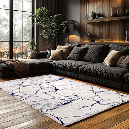 Kaymaz Taban Trend Vintage Yıkanabilir Dijital Baskı Halı