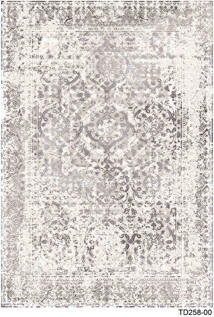 Kaymaz Taban Trend Vintage Yıkanabilir Dijital Baskı Halı