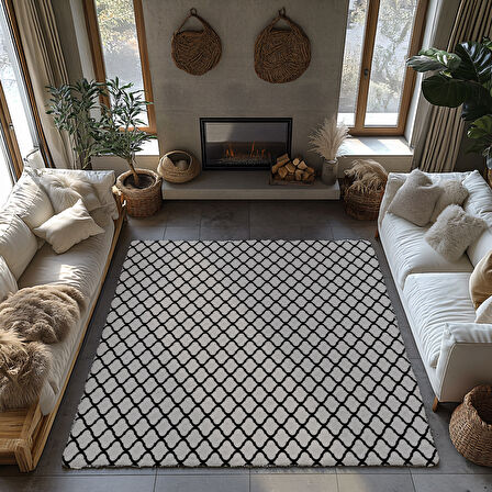 Kaymaz Taban Trend Vintage Yıkanabilir Dijital Baskı Halı