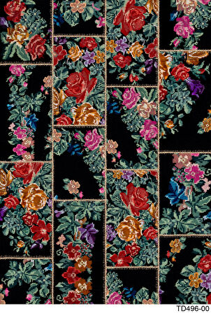 Kaymaz Taban Trend Vintage Yıkanabilir Dijital Baskı Halı