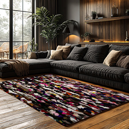 Kaymaz Taban Trend Vintage Yıkanabilir Dijital Baskı Halı