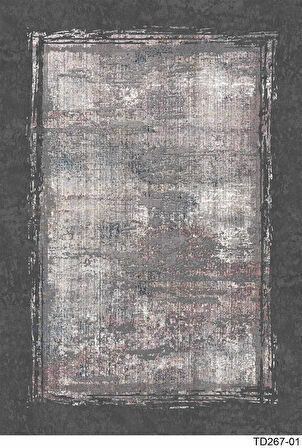 Kaymaz Taban Trend Vintage Yıkanabilir Dijital Baskı Halı