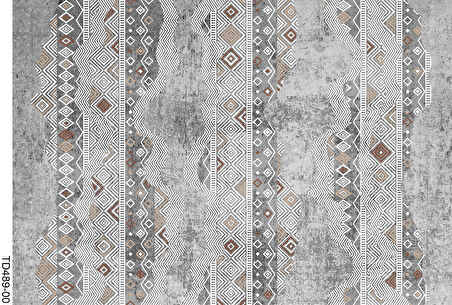 Kaymaz Taban Trend Vintage Yıkanabilir Dijital Baskı Halı