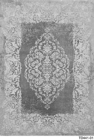 Kaymaz Taban Trend Vintage Yıkanabilir Dijital Baskı Halı