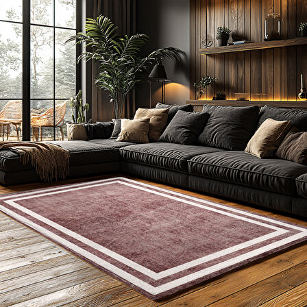 Kaymaz Taban Trend Vintage Yıkanabilir Dijital Baskı Halı