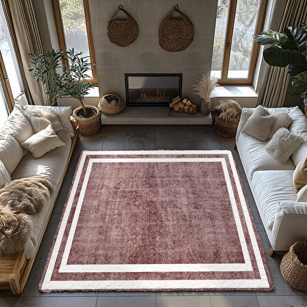 Kaymaz Taban Trend Vintage Yıkanabilir Dijital Baskı Halı