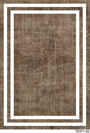 Kaymaz Taban Trend Vintage Yıkanabilir Dijital Baskı Halı