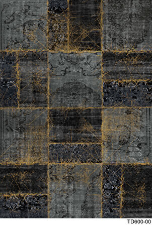 Kaymaz Taban Trend Vintage Yıkanabilir Dijital Baskı Halı