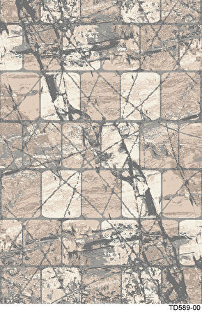 Kaymaz Taban Trend Vintage Yıkanabilir Dijital Baskı Halı