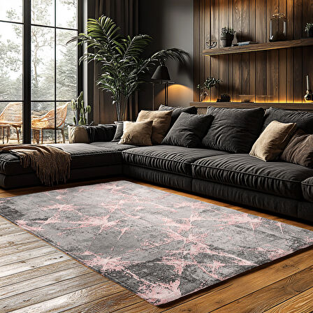 Kaymaz Taban Trend Vintage Yıkanabilir Dijital Baskı Halı