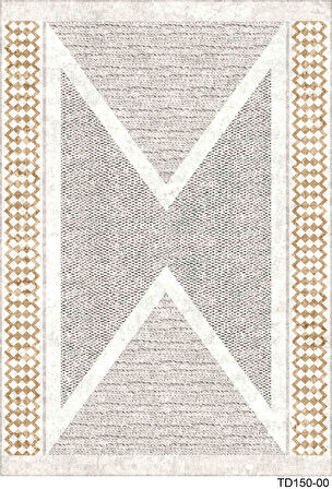 Kaymaz Taban Trend Vintage Yıkanabilir Dijital Baskı Halı
