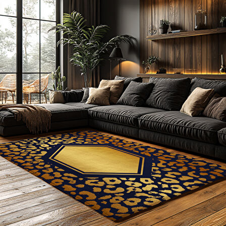 Kaymaz Taban Trend Vintage Yıkanabilir Dijital Baskı Halı
