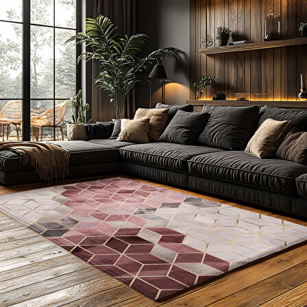 Kaymaz Taban Trend Vintage Yıkanabilir Dijital Baskı Halı