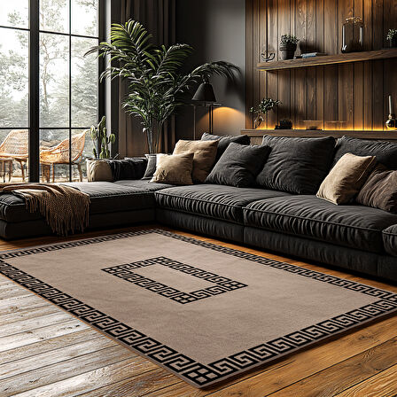 Kaymaz Taban Trend Vintage Yıkanabilir Dijital Baskı Halı