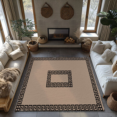 Kaymaz Taban Trend Vintage Yıkanabilir Dijital Baskı Halı