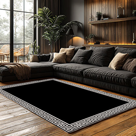 Kaymaz Taban Trend Vintage Yıkanabilir Dijital Baskı Halı
