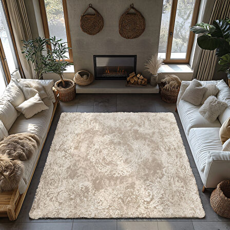 Kaymaz Taban Trend Vintage Yıkanabilir Dijital Baskı Halı