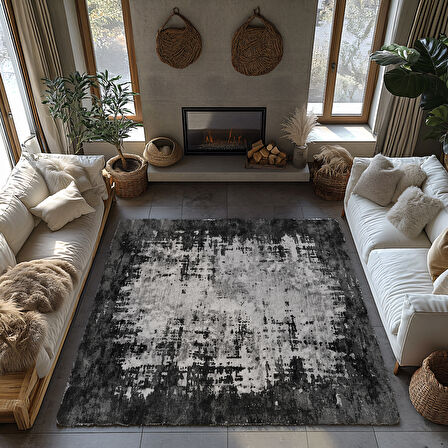 Kaymaz Taban Trend Vintage Yıkanabilir Dijital Baskı Halı