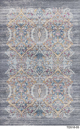 Kaymaz Taban Trend Vintage Yıkanabilir Dijital Baskı Halı