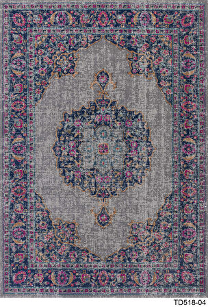 Kaymaz Taban Trend Vintage Yıkanabilir Dijital Baskı Halı