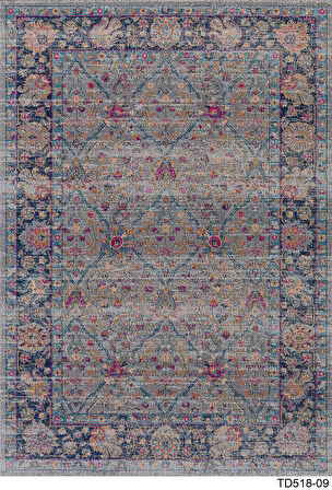 Kaymaz Taban Trend Vintage Yıkanabilir Dijital Baskı Halı