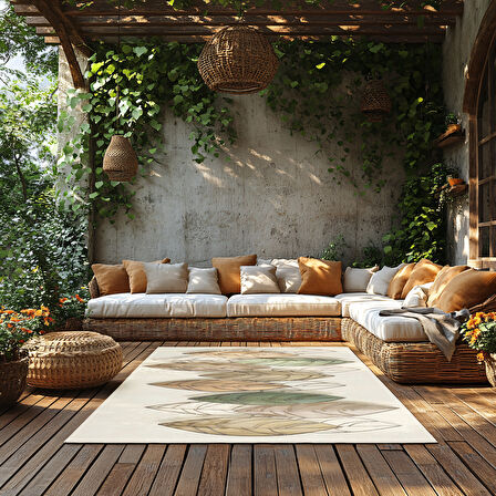 Kaymaz Taban Trend Vintage Yıkanabilir Dijital Baskı Halı