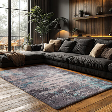 Kaymaz Taban Trend Vintage Yıkanabilir Dijital Baskı Halı