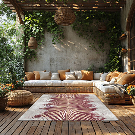 Kaymaz Taban Trend Vintage Yıkanabilir Dijital Baskı Halı