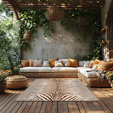 Kaymaz Taban Trend Vintage Yıkanabilir Dijital Baskı Halı