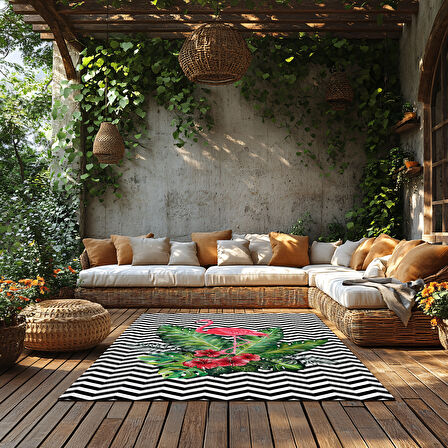 Kaymaz Taban Trend Vintage Yıkanabilir Dijital Baskı Halı