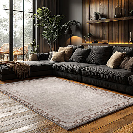 Kaymaz Taban Trend Vintage Yıkanabilir Dijital Baskı Halı