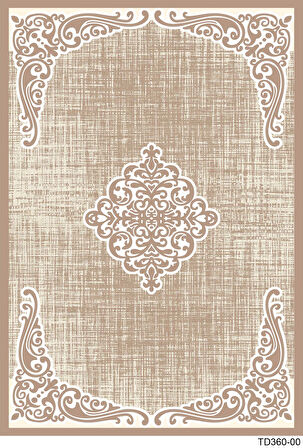 Kaymaz Taban Trend Vintage Yıkanabilir Dijital Baskı Halı