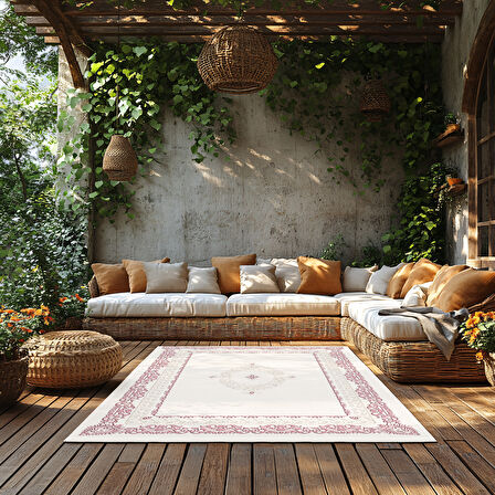 Kaymaz Taban Trend Vintage Yıkanabilir Dijital Baskı Halı