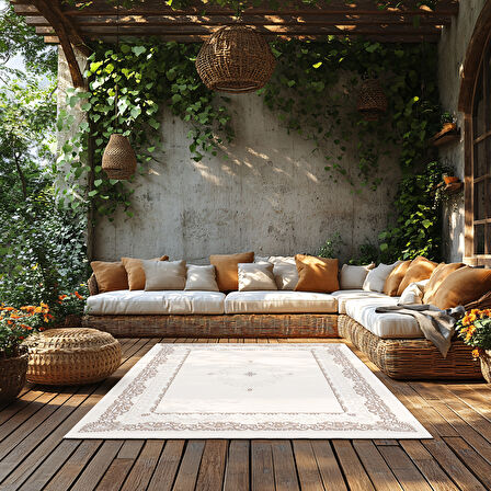 Kaymaz Taban Trend Vintage Yıkanabilir Dijital Baskı Halı