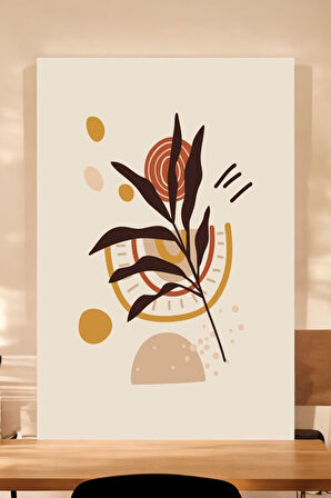 1 Parça (20x30) A4 Ebat Uv Baskı Mdf Güneş Yaprak Boho Desen Tablo Poster - One-boho-7