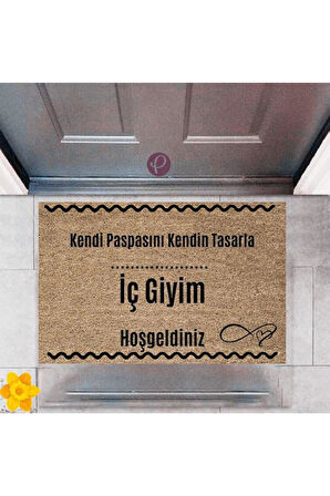 Kapı Önü Paspası Dekoratif Dijital Baskı İç Giyim P-2520