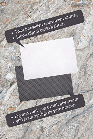 Dijital Baskı Kişiye Özel İç Kapı Dekorasyon Paspas  PS11267