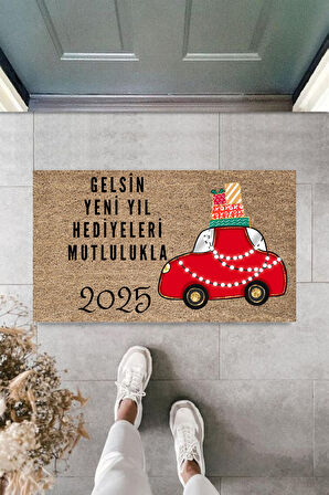 Kapı Önü Paspası Yeni Yıl 2025 Özel Tasarım Model 63