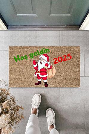 Kapı Önü Paspası Yeni Yıl 2025 Özel Tasarım Model 70