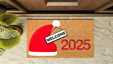 Kapı Önü Paspası Yeni Yıl 2025 Özel Tasarım Koko Model 142
