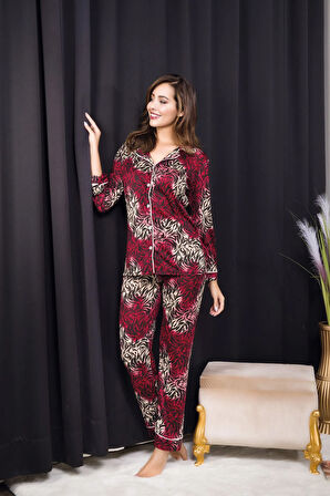 Rahat ve Şık Kadın Pijama - Karışık Desenli