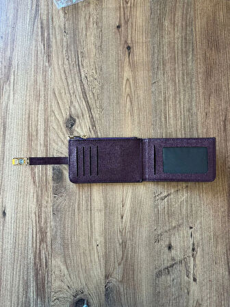 Kadın Kartlık ve Cüzdan Suni Deri - Mor