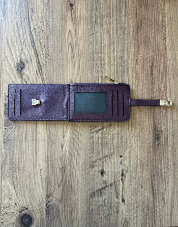 Kadın Kartlık ve Cüzdan Suni Deri - Mor